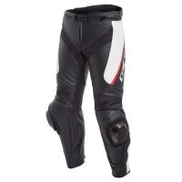 Dainese DELTA 3 sportovní kožené kalhoty bílé/červené vel.56